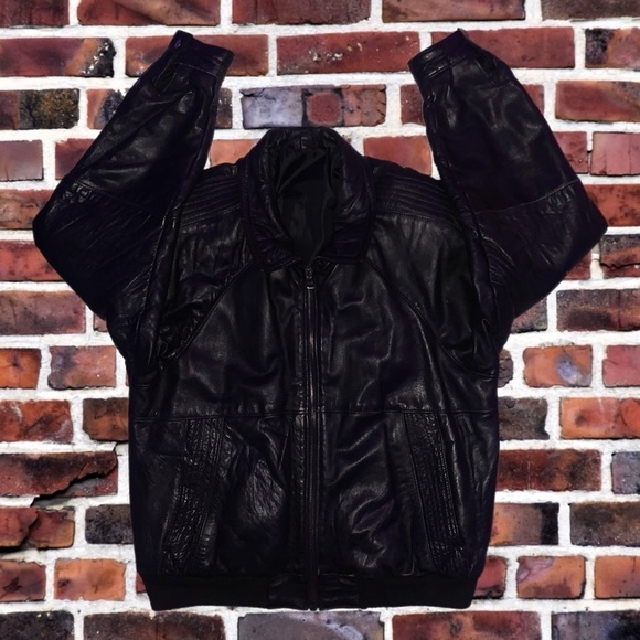 Vintage Hugo Boss Genuine Leather Jacket - Picture 1 of 11